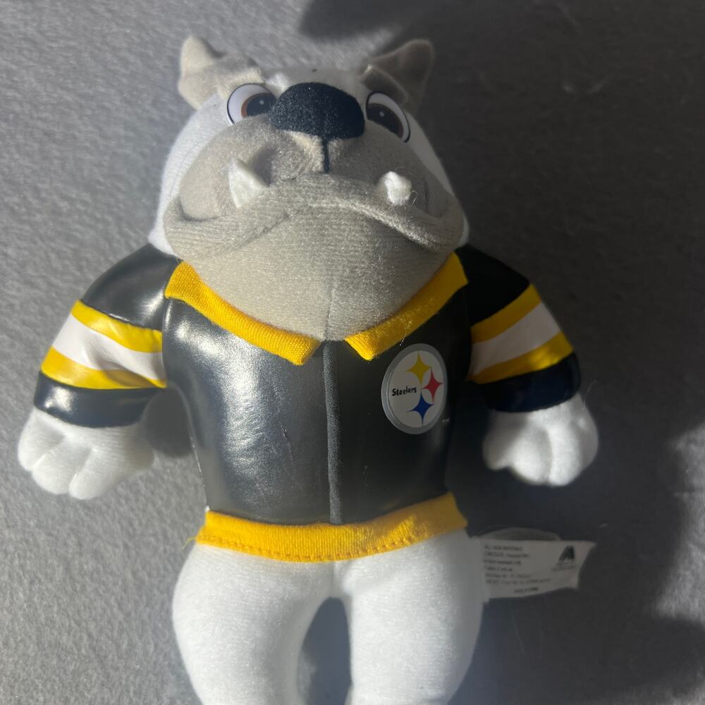 Vintage 1998 Steelers Bulldog Plush Ace Novelty NFL - Picture 6 of 6
